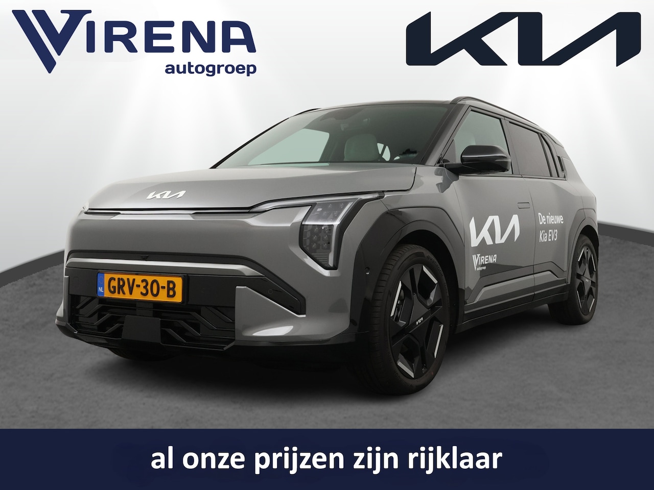 Kia EV3 - GT-PlusLine 81.4 kWh - Rijdende Demo - Draadloze Apple CarPlay / Android Auto - Stoel en s - AutoWereld.nl