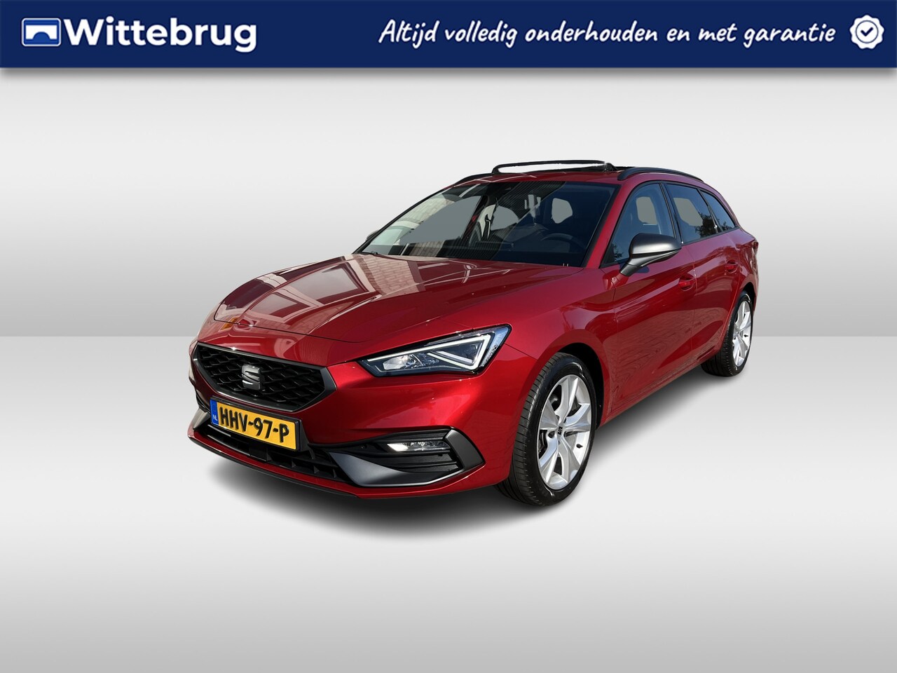 Seat Leon Sportstourer - 1.5 eTSI FR Business Intense / AUTOMAAT/ PANO/ CAMERA/ PARK. SENSOREN/ CRUISE/ STOEL-STUUR - AutoWereld.nl