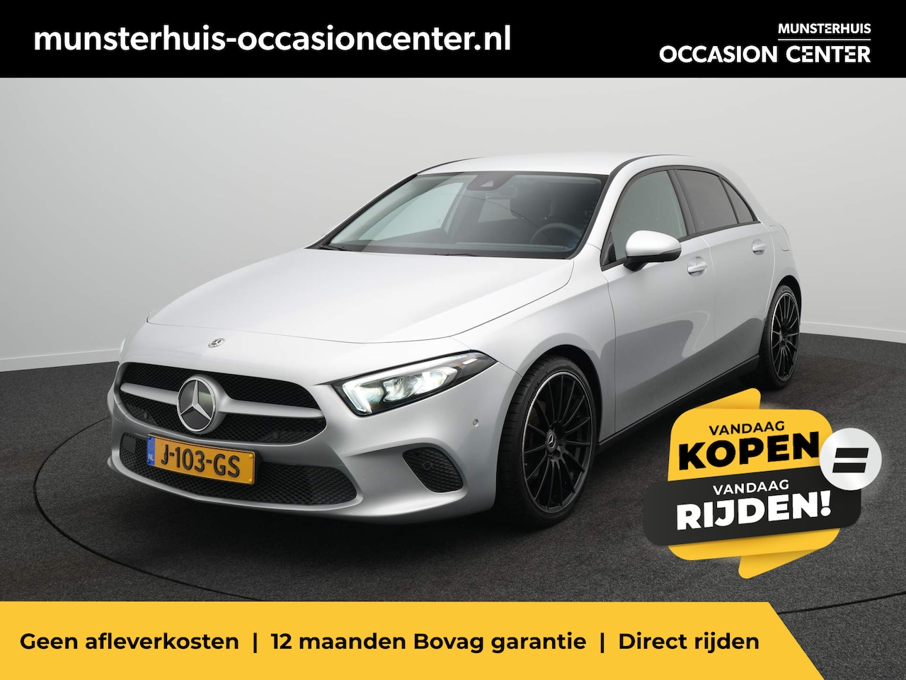 Mercedes-Benz A-klasse - 180 Business Solution - RIJKLAARPRIJS - Automaat - 19 inch velgen - AutoWereld.nl