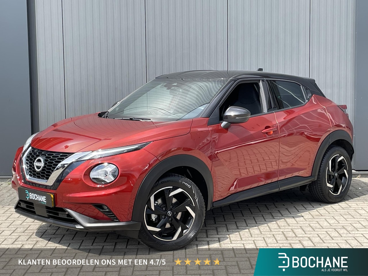 Nissan Juke - 1.0 DIG-T 114 N-Connecta | Metallic rood | Navigatie | 17 inch velgen - AutoWereld.nl
