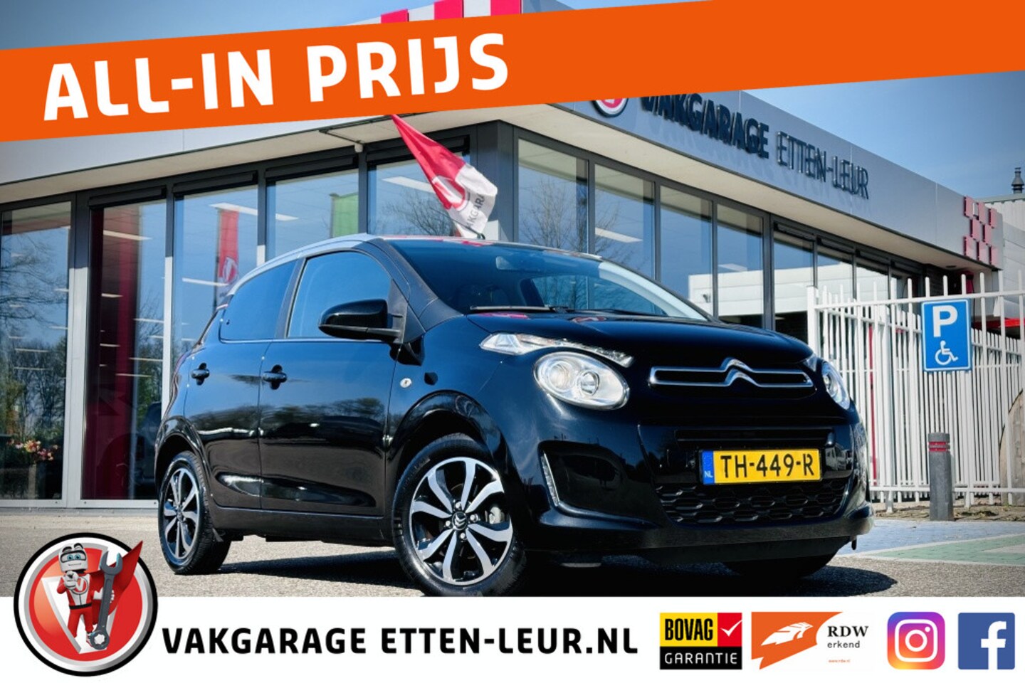 Citroën C1 - 1.0 VTi Elle / CAMERA / CARPLAY / CLIMATE CONTROL - AutoWereld.nl