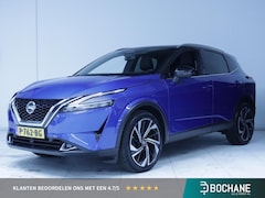 Nissan Qashqai - 1.3 MHEV Xtronic Tekna Plus Leder/Stoel/stuurverwarming/Panoramadak