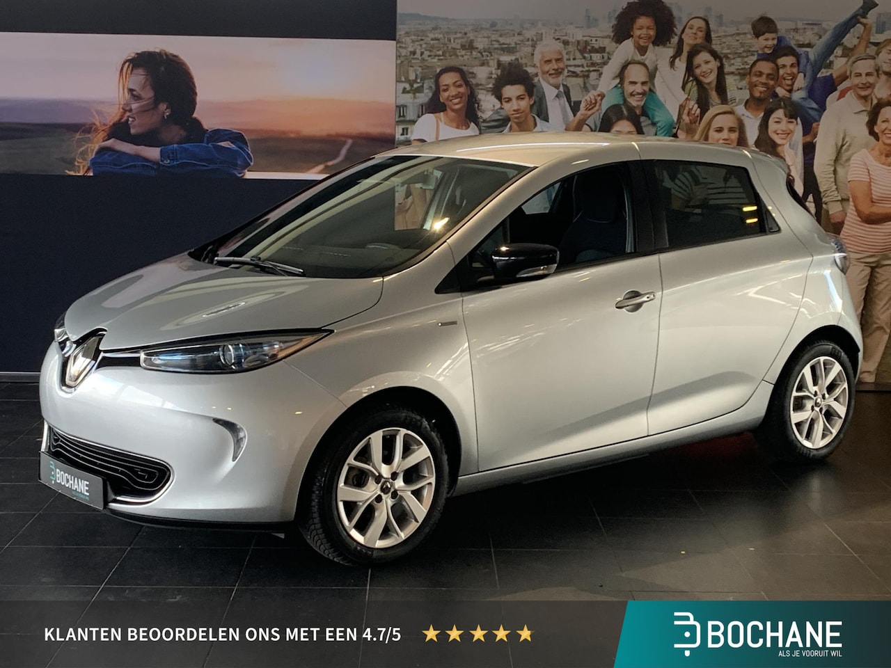 Renault Zoe - R110 Limited 41 kWh (ex Accu) | AFNEEMBARE TREKHAAK | PARKEERSENSOREN ACHTER | NAVIGATIE | - AutoWereld.nl