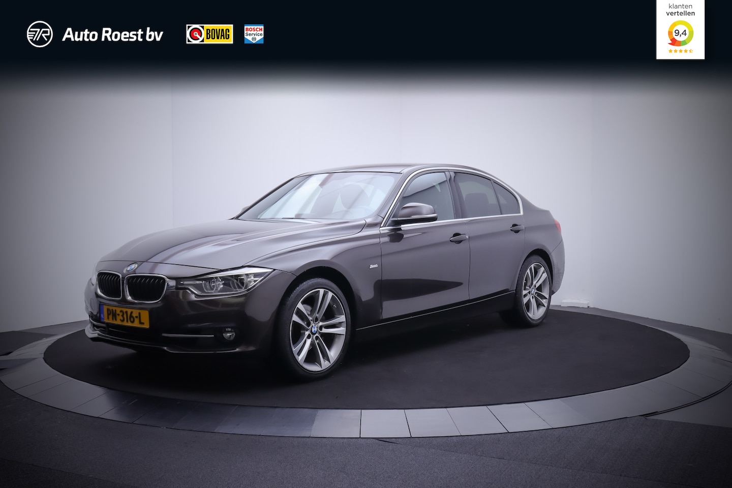 BMW 3-serie - 318iA SPORT-LINE Executive FULL LED/NAVI PROF/SPORTSTOELEN/CRUISE/PDC V+A/LMV 18'' - AutoWereld.nl