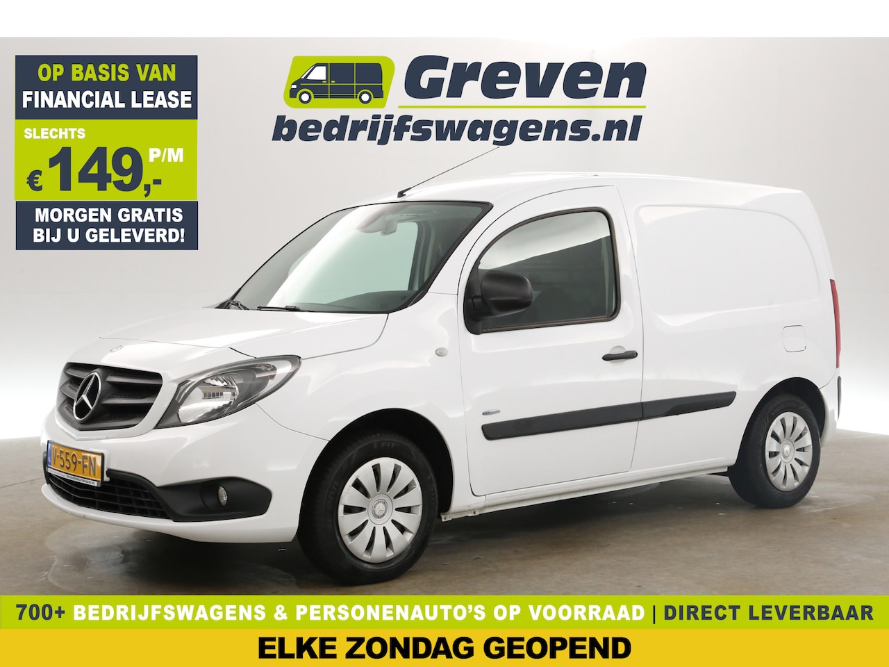Mercedes-Benz Citan - 109 CDI BlueEFFICIENCY L1H1 Airco Parkeersensoren Elektrpakket Schuifdeur Trekhaak - AutoWereld.nl