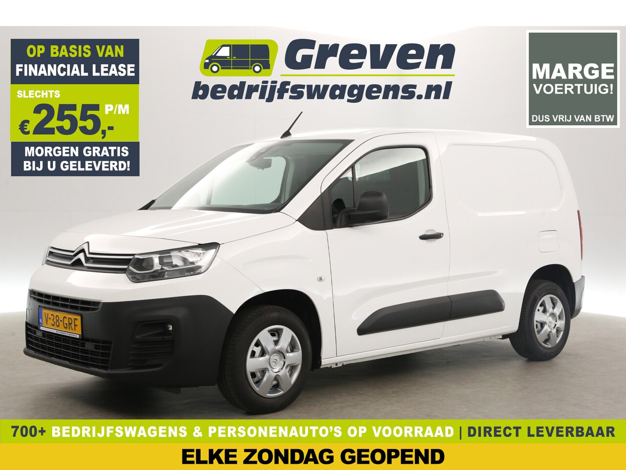 Citroën Berlingo - 1.2 PureTech L1H1 | MARGE! | BENZINE | EMISSIEVRIJE ZONE | 111PK Airco Cruise PDC Elektrpa - AutoWereld.nl