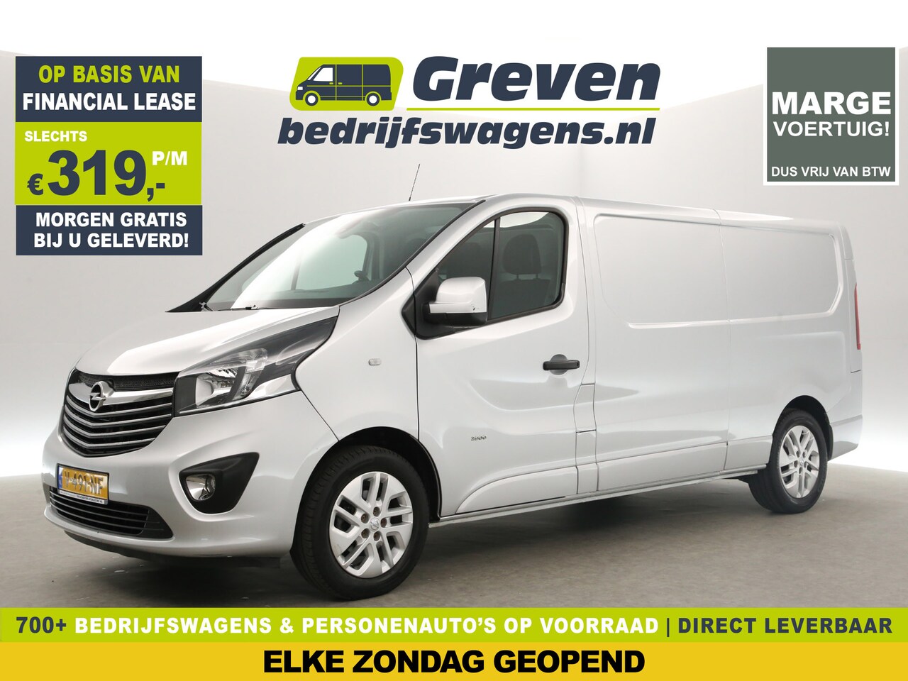 Opel Vivaro - 1.6 CDTI L2H1 Marge Airco Cruise Camera Navi LED 3 Persoons 17"LMV PDC Trekhaak - AutoWereld.nl