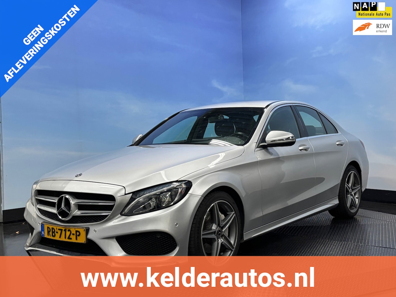 Mercedes-Benz C-klasse - 180 Business Solution AMG Automaat | Navi | Cruise |Camera| Leer | LED - AutoWereld.nl