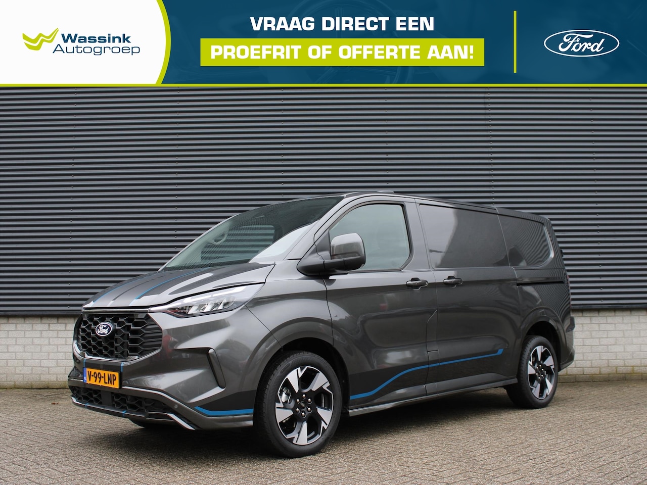 Ford Transit Custom - Sport 170pk L1H1 320 Automaat I Adaptive Cruise Control I Camera I 19 inch Lichtmetalen Ve - AutoWereld.nl