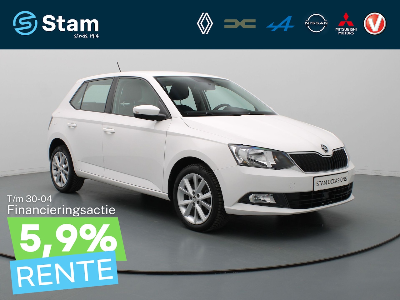 Skoda Fabia - 111pk TSI Drive AUTOMAAT Airco | Bluetooth | Cruise control | 16" Velgen - AutoWereld.nl