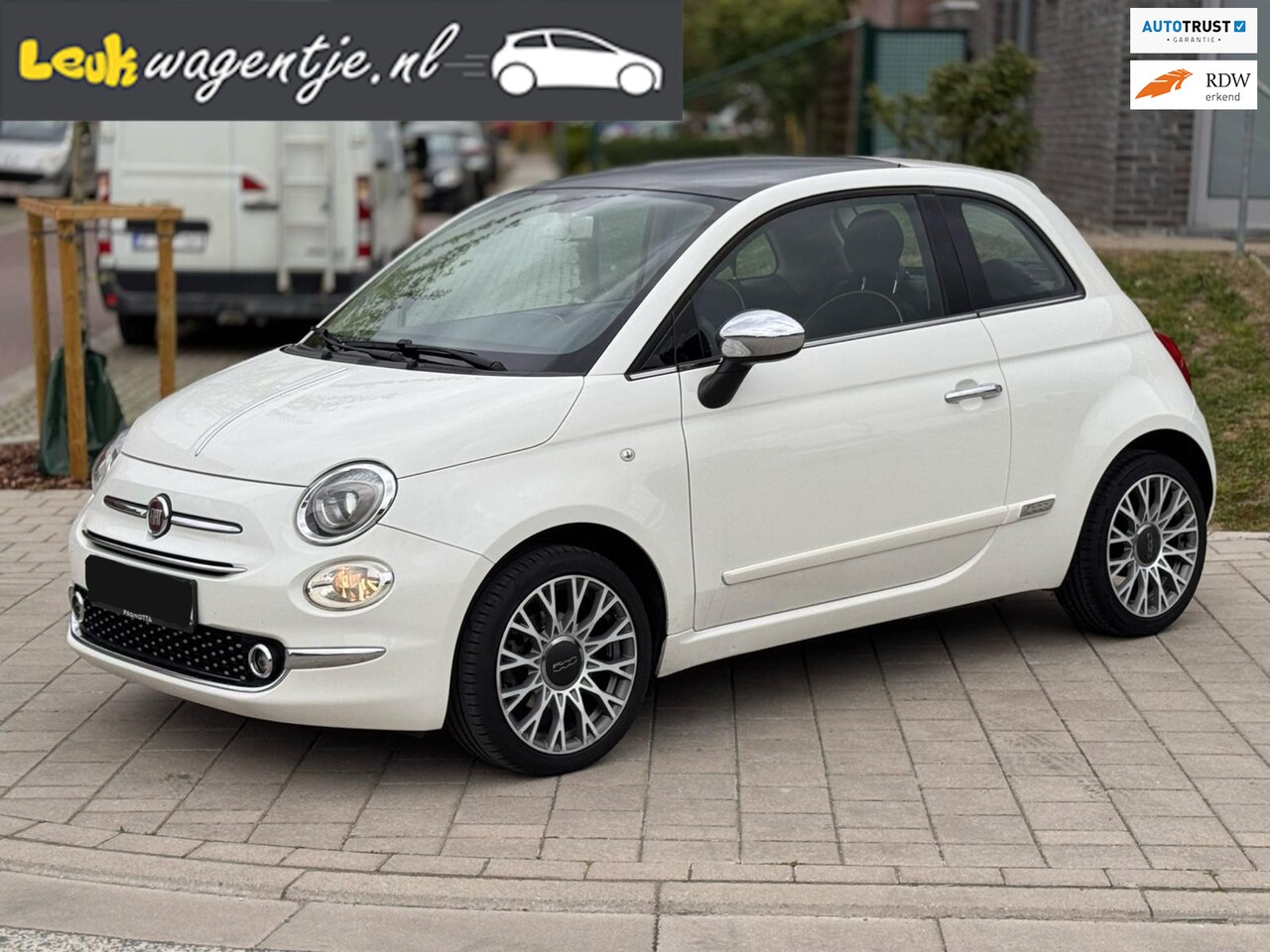 Fiat 500 - 1.2 Lounge *navi *climate *chroompack *topstaat - AutoWereld.nl