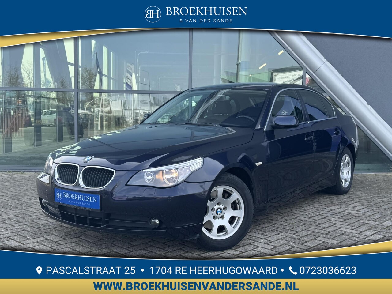 BMW 5-serie - 520i Executive 170pk Automaat / Navigatie / 2 Setten velgen - AutoWereld.nl