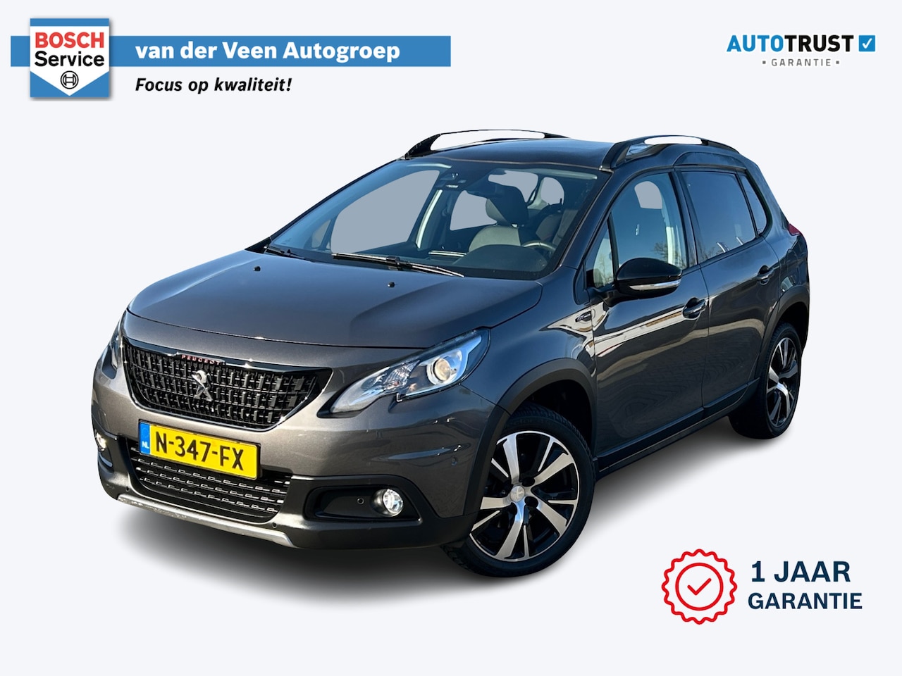 Peugeot 2008 - 1.2 PureTech GT-Line Automaat | incl. 12 maanden garantie | Achteruitrijcamera | DAB+ | St - AutoWereld.nl