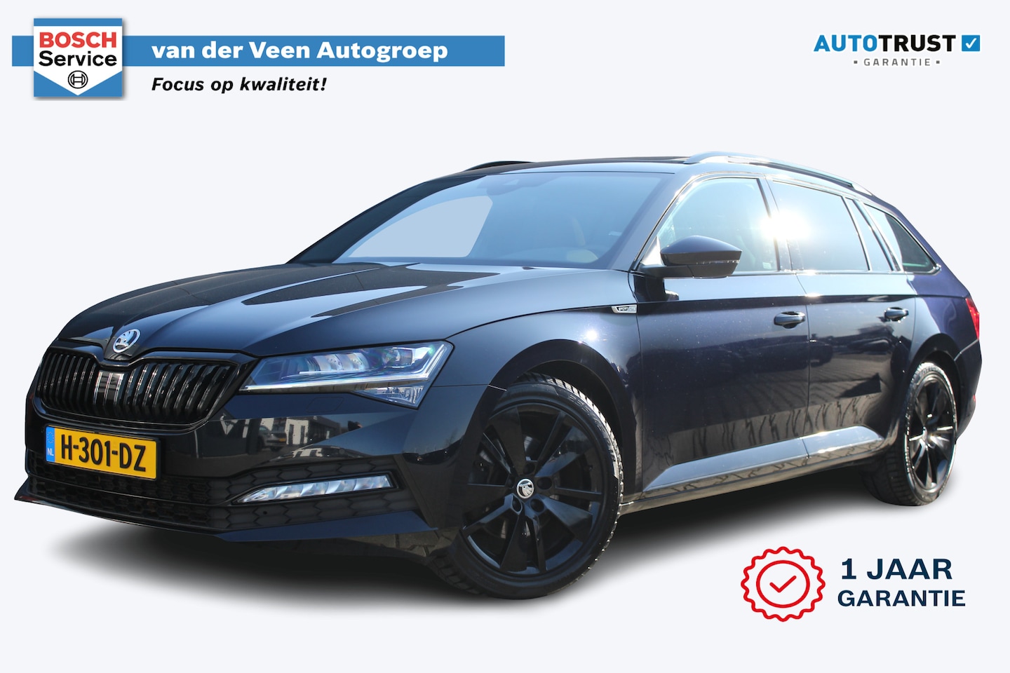 Skoda Superb Combi - 1.5 TSI ACT Sportline Business | incl. 12 maanden garantie | Panoramadak | Trekhaak wegkla - AutoWereld.nl
