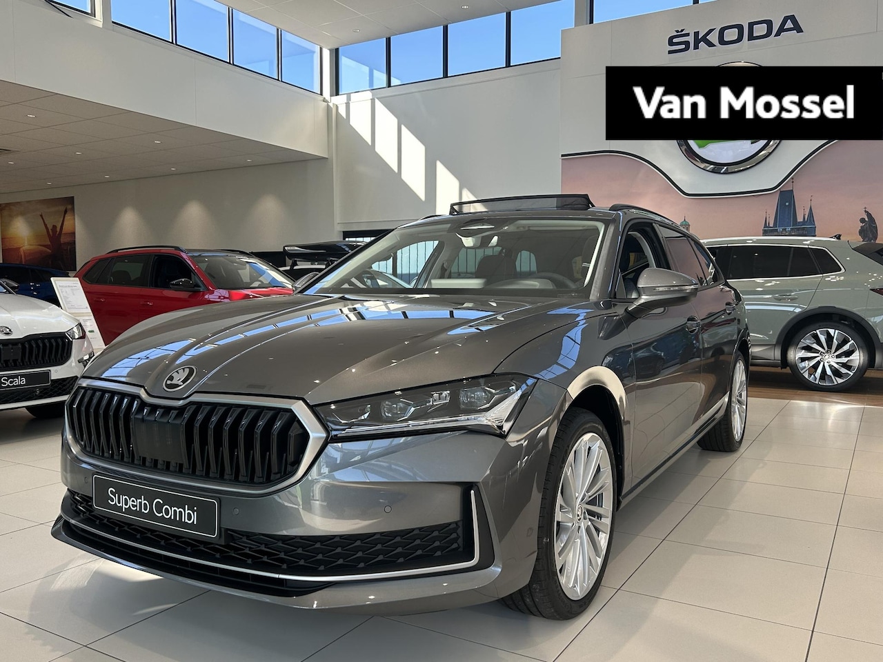 Skoda Superb Combi - 1.5 TSI MHEV First Edition 150 PK | Automaat | Matrix LED Koplampen | Navigatie | Trekhaak - AutoWereld.nl
