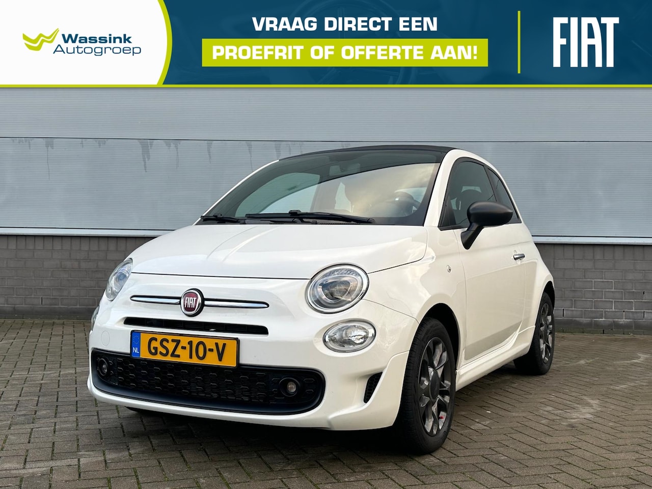 Fiat 500 C - 1.0 70pk Hybrid Sport | Cabrio | Sportstuur | Half-Lederen Bekleding | Cruise Control | - AutoWereld.nl