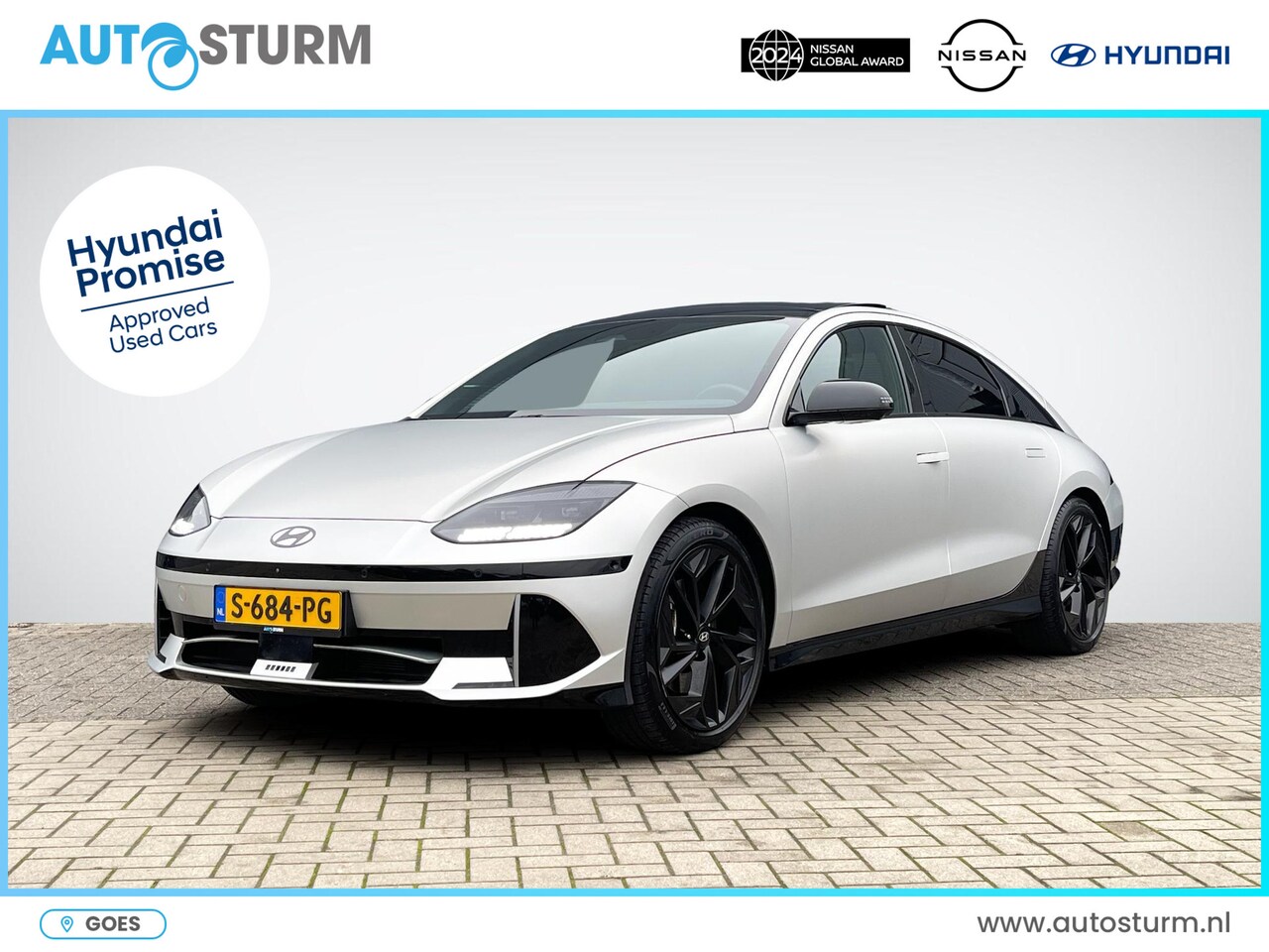 Hyundai IONIQ 6 - First Edition AWD 77.4 kWh Hyundai IONIQ 6 First Edition AWD 77 kWh 326pk | Panoramadak | - AutoWereld.nl