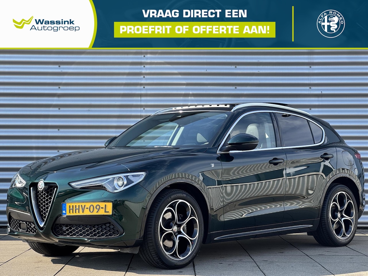 Alfa Romeo Stelvio - 2.0 GME 280pk Aut AWD Veloce Ti Glazen Schuifdak | Leer | 20 Inch.| Stuur - Stoel Verwarmi - AutoWereld.nl