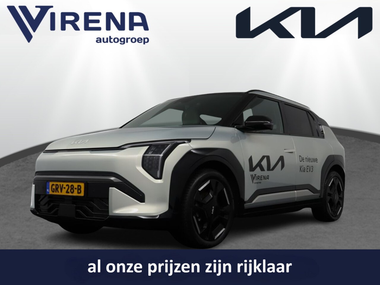 Kia EV3 - GT-Line 81.4 kWh - *DEMO* - Draadloze Apple CarPlay / Android Auto - Stoel en stuurwiel ve - AutoWereld.nl
