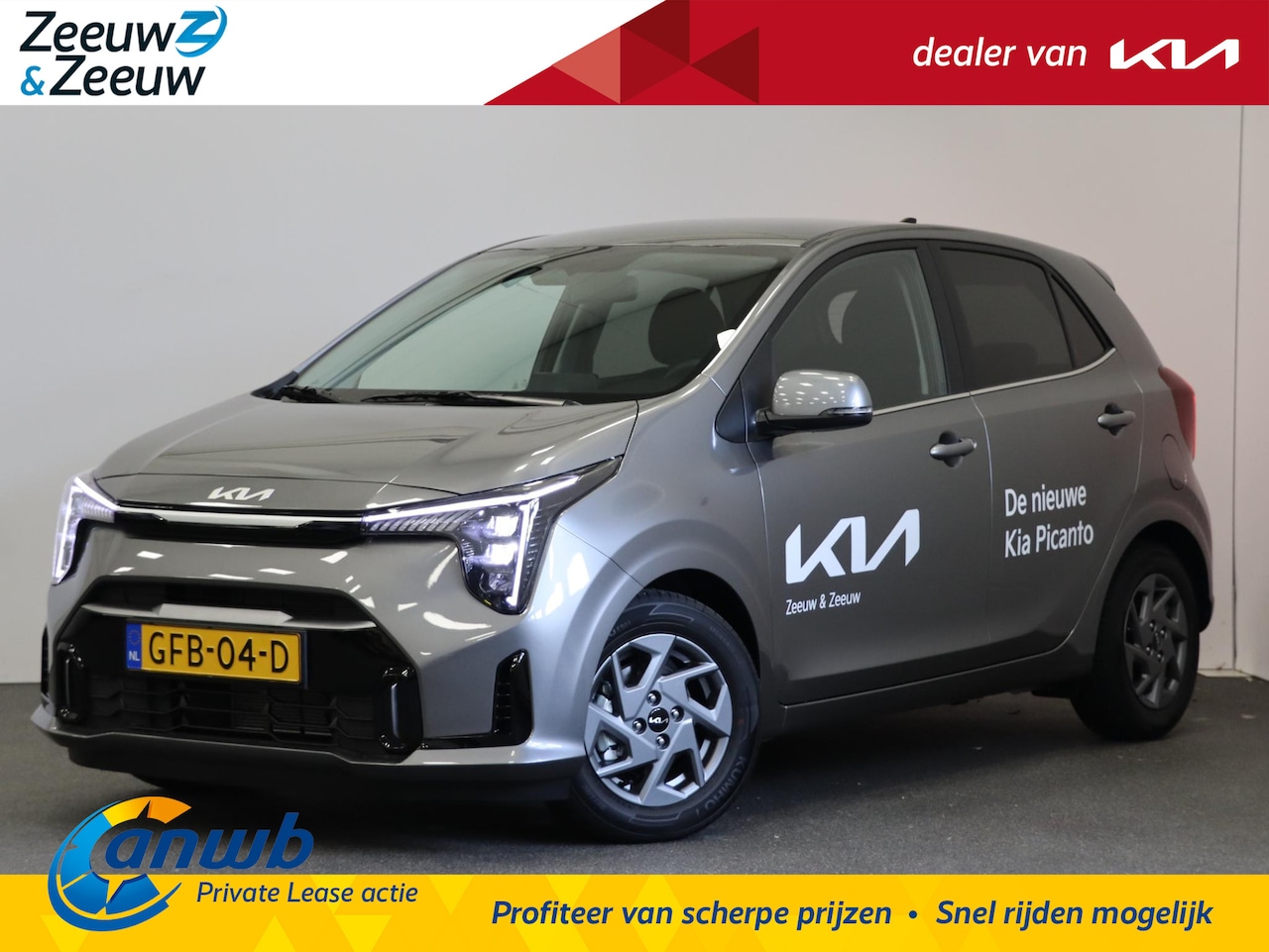 Kia Picanto - 1.0 DPI DynamicPlusLine | €1.000 inruilvoordeel | Private Lease vanaf €249,- p.m. |  Full - AutoWereld.nl