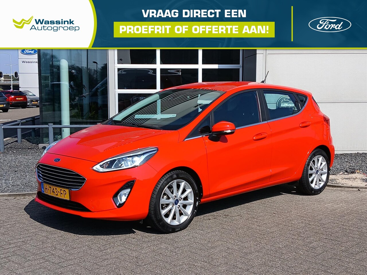 Ford Fiesta - 1.0 EcoBoost 95pk 5dr Titanium | Navigatie by App | Licht metalen velgen | Parkeer sensore - AutoWereld.nl
