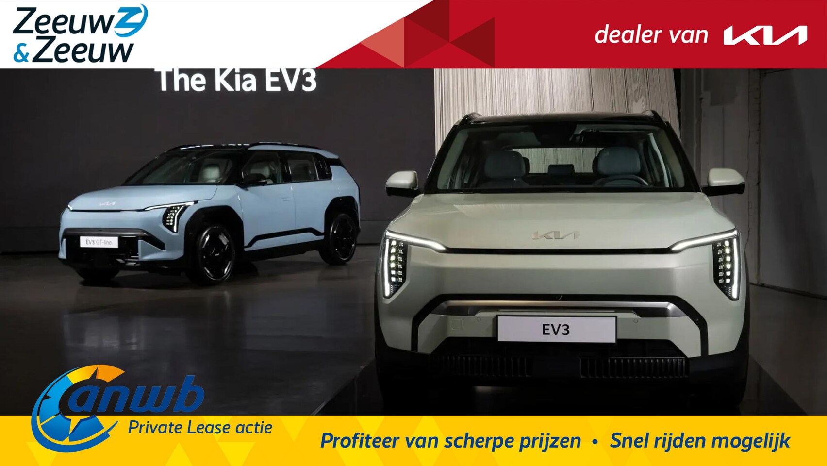 Kia EV3 - Plus Advanced Long range | Private Lease vanaf € 479,- | € 500 korting op laadpaal | 2,99% - AutoWereld.nl