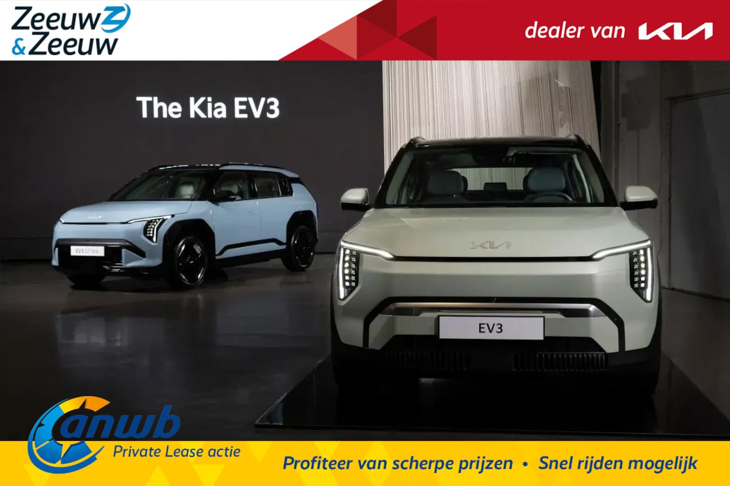 Kia EV3 - Air 58.3 kWh | Private Lease vanaf € 479,- | € 500 korting op laadpaal | 2,99% rente | 436 - AutoWereld.nl