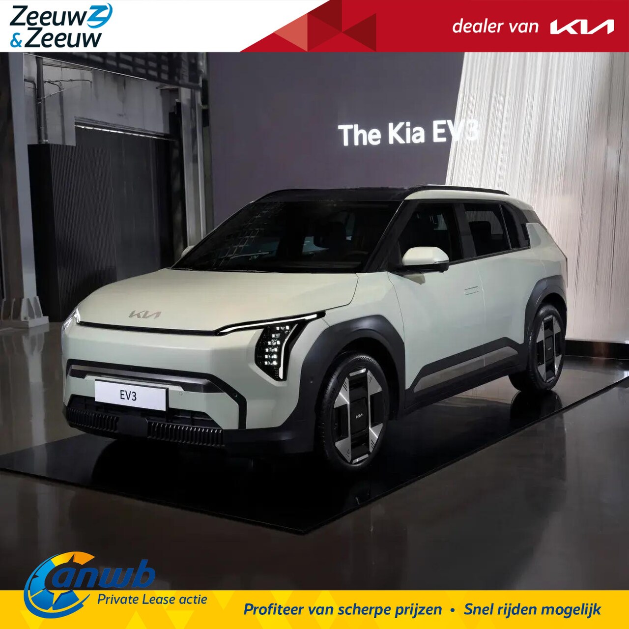 Kia EV3 - GT-Line 81.4 kWh | Private Lease vanaf € 479,-  | € 500 korting op laadpaal | 2,99% Rente - AutoWereld.nl