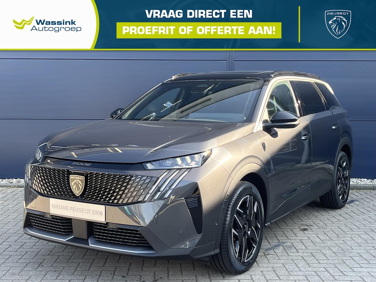 Peugeot 5008 - 1.2 Hybrid 136pk e-DCS6 GT | Schuif-Kanteldak | Stoel en stuurverwarming | 360 camera | Al - AutoWereld.nl