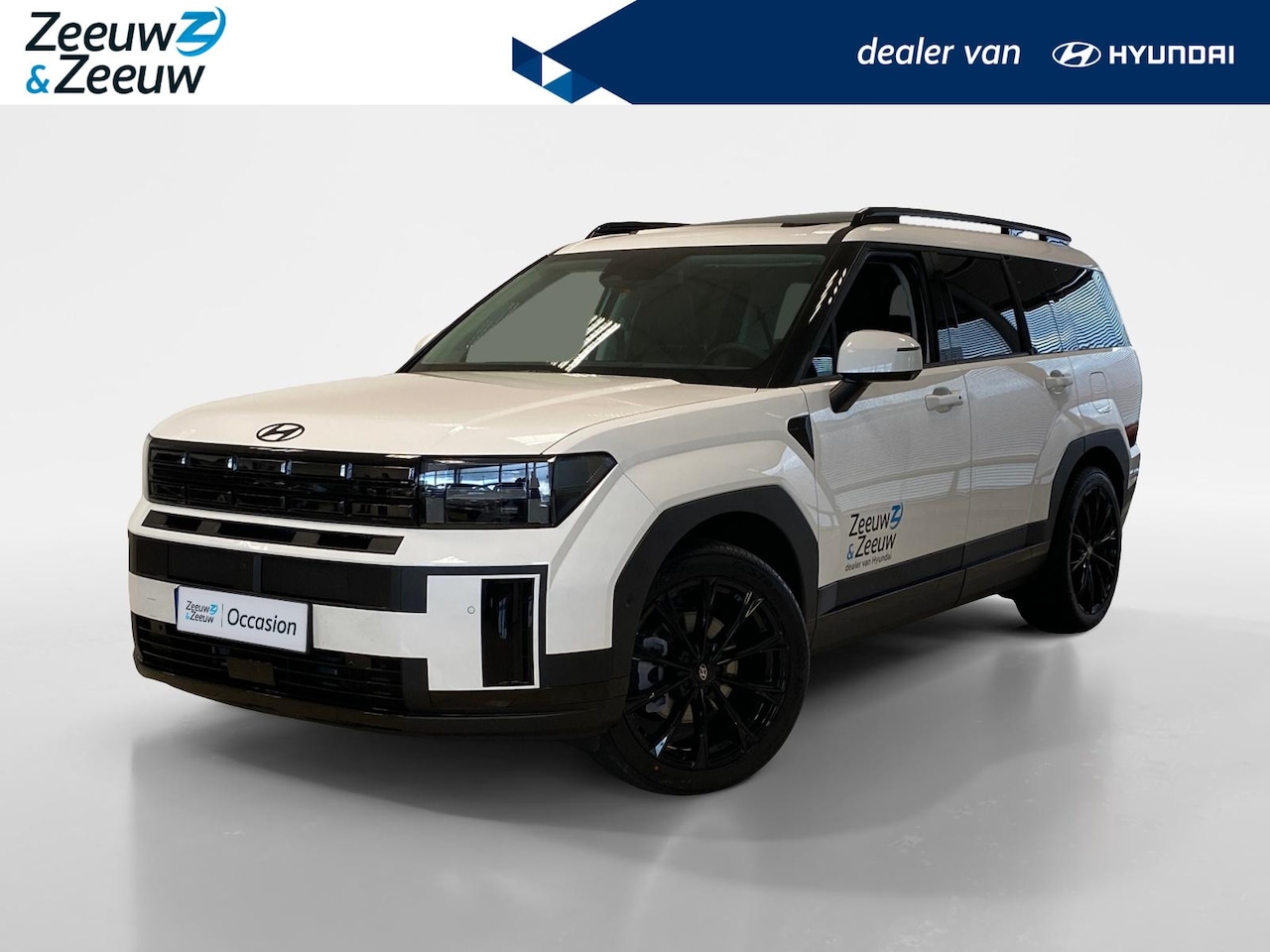 Hyundai Santa Fe - 1.6 HYBRID | PREMIUM SKY | 7 PERS. | BLACKLINE EDITION | - AutoWereld.nl