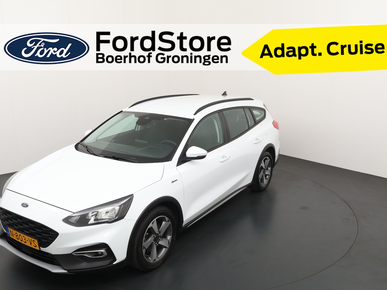 Ford Focus Wagon - EcoBoost 125 pk Active | Camera | LED | Adapt. Cruise | Head up displ | Keyless entry | 17 - AutoWereld.nl