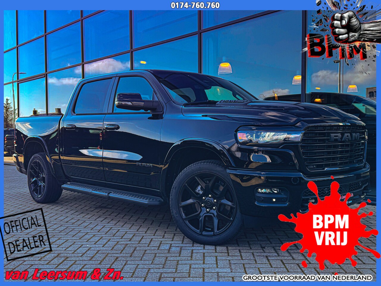 Dodge Ram Pick Up - Laramie Night Hurricane | Pano | H&K | Passenger Screen - AutoWereld.nl
