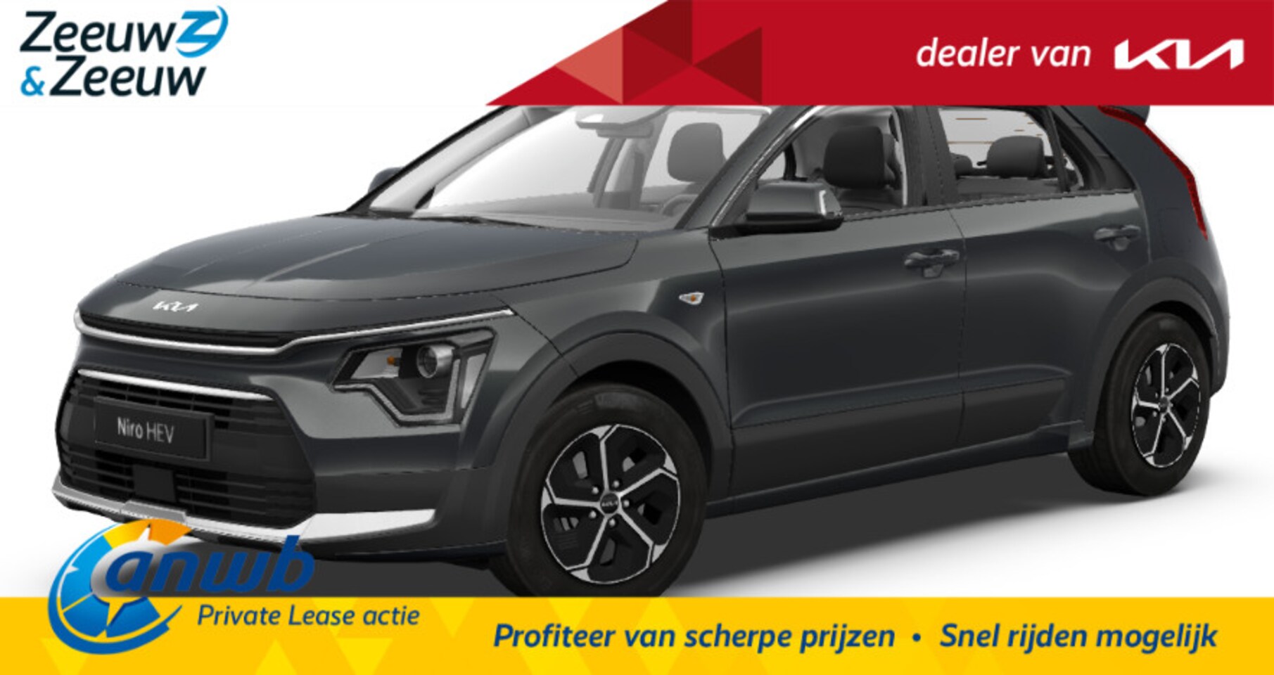 Kia Niro - 1.6 GDi Hybrid ComfortLine | Private Lease vanaf € 449,- | Parkeersensoren achter | Elektr - AutoWereld.nl