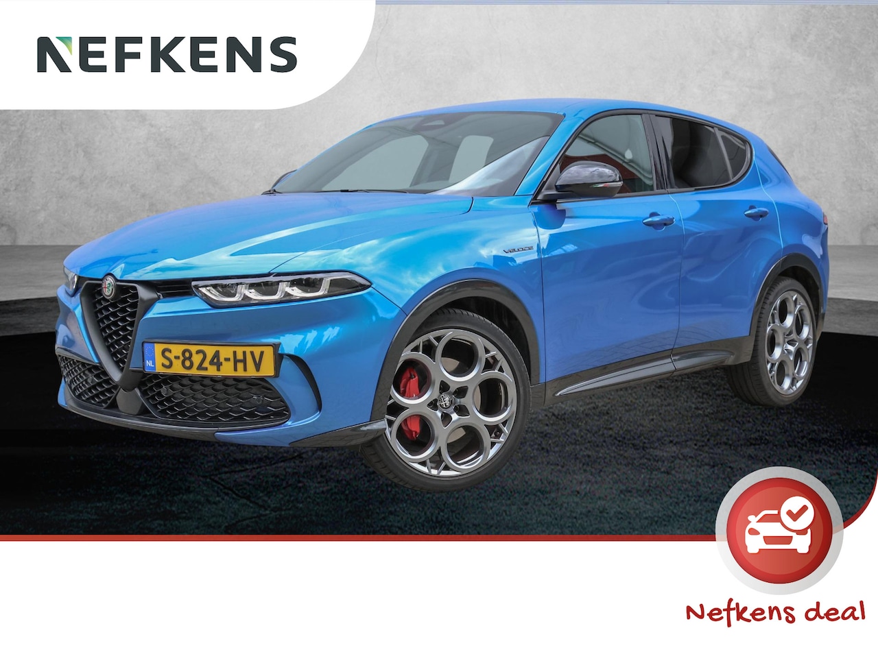 Alfa Romeo Tonale - 160pk Turbo Hybrid Veloce (/20"LMV/LEER/1ste eig./Keyless/LED/WinterPack/Camera) - AutoWereld.nl