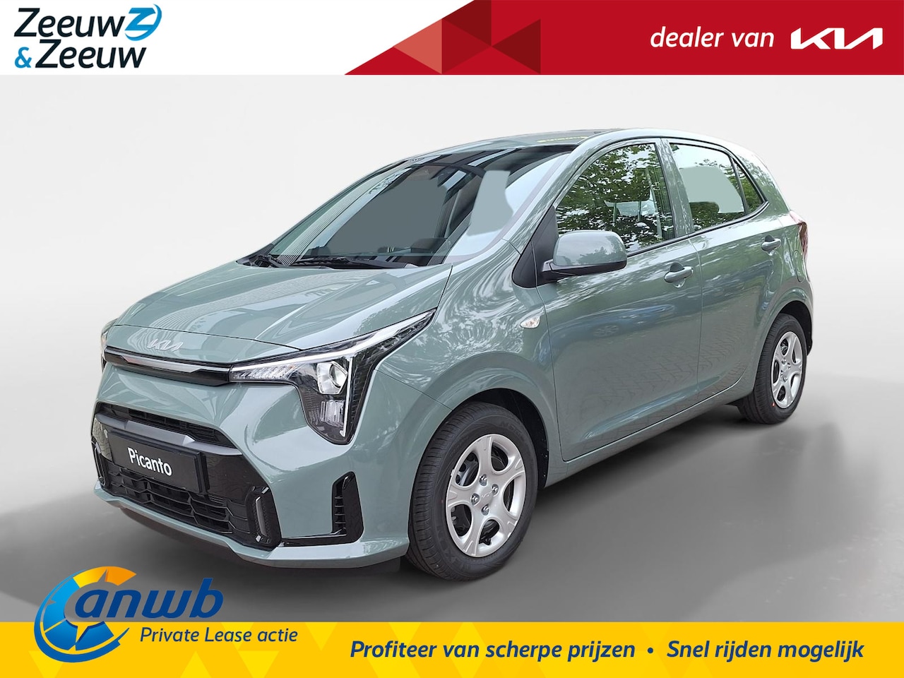 Kia Picanto - 1.0 DPI DynamicLine € 258,- ANWB Private lease actie - AutoWereld.nl