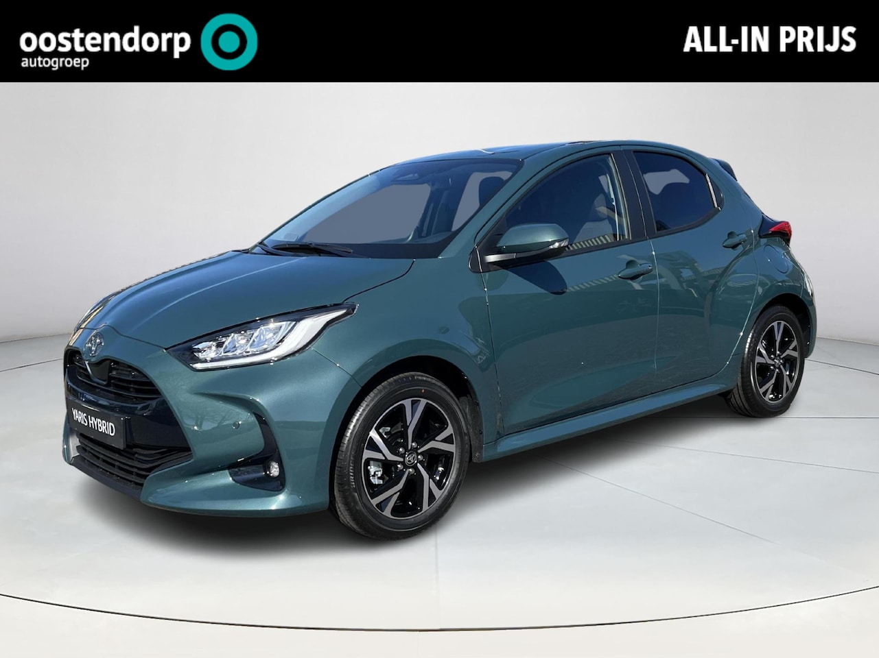 Toyota Yaris - 1.5 Hybrid 115 Dynamic | Comfort Pack | Forest green metallic | Nieuw uit voorraad leverba - AutoWereld.nl
