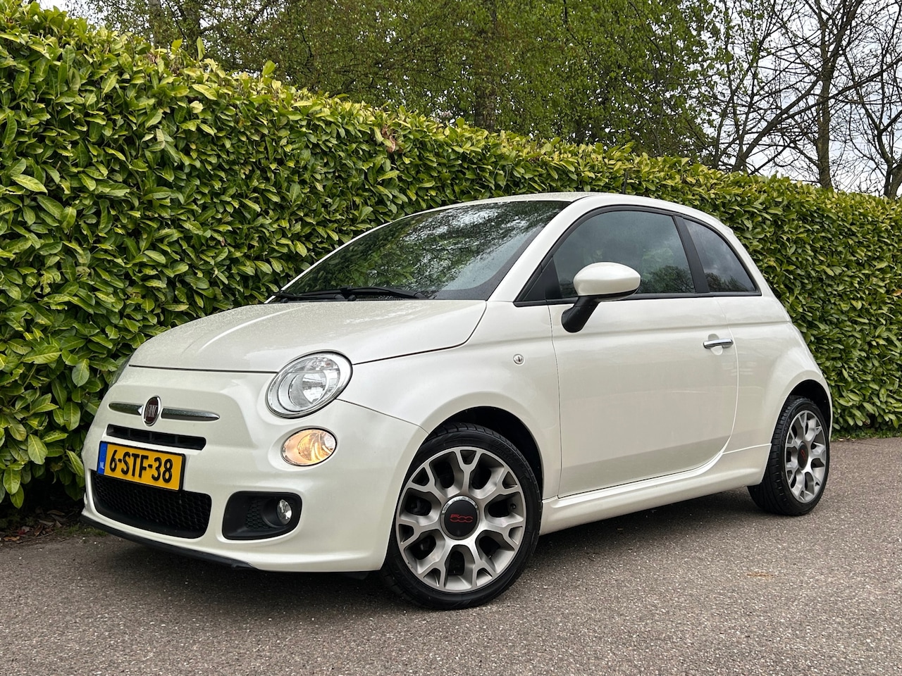 Fiat 500 - 0.9 TwinAir 500 Sport Automaat | H-Leder | 16" Velgen | Airco | - AutoWereld.nl
