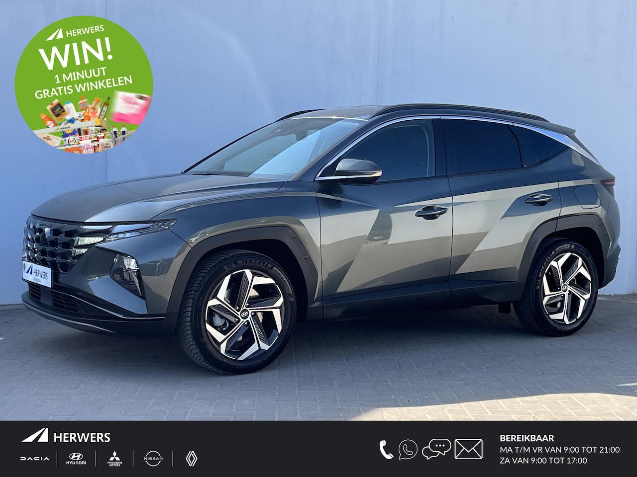 Hyundai Tucson - 1.6 T-GDI HEV 230pk Comfort Smart Automaat / Trekgewicht 1.650 kg / Premium Wielen / Stuur - AutoWereld.nl