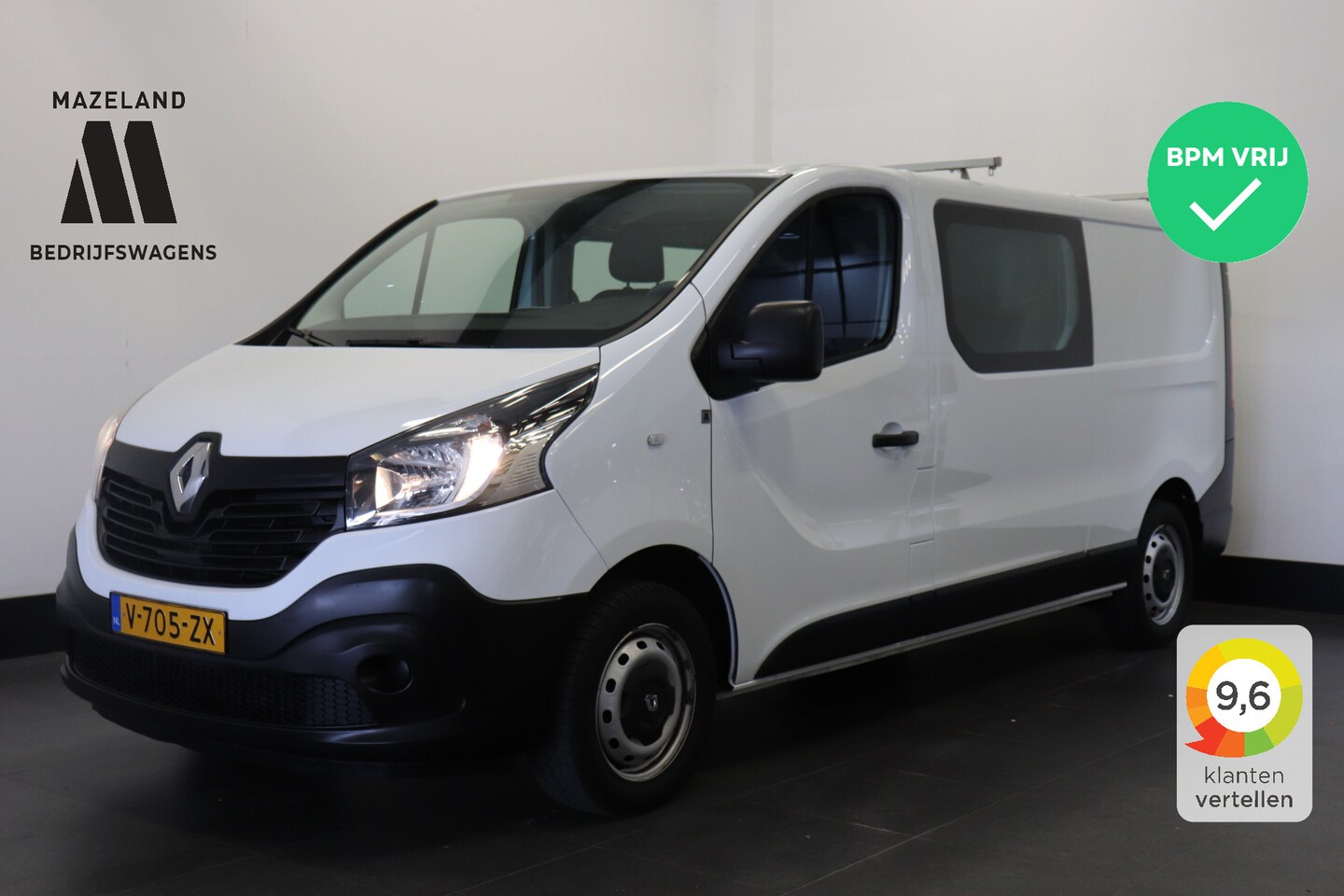 Renault Trafic - 1.6 dCi 125PK L2 Dubbele Cabine - EURO 6 - Airco - Navi - Cruise - € 14.900,- Excl. - AutoWereld.nl