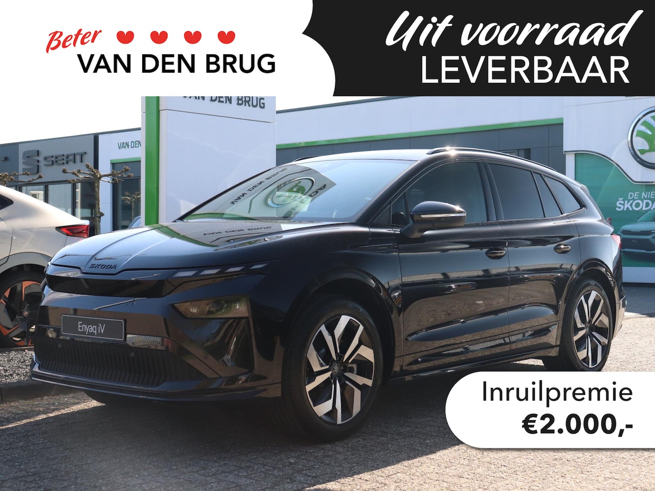 Skoda Enyaq iV - Sportline Elektromotor 210 kW / 286 PK SUV Elektri | Trekhaak | LED Matrix | Adaptive crui - AutoWereld.nl