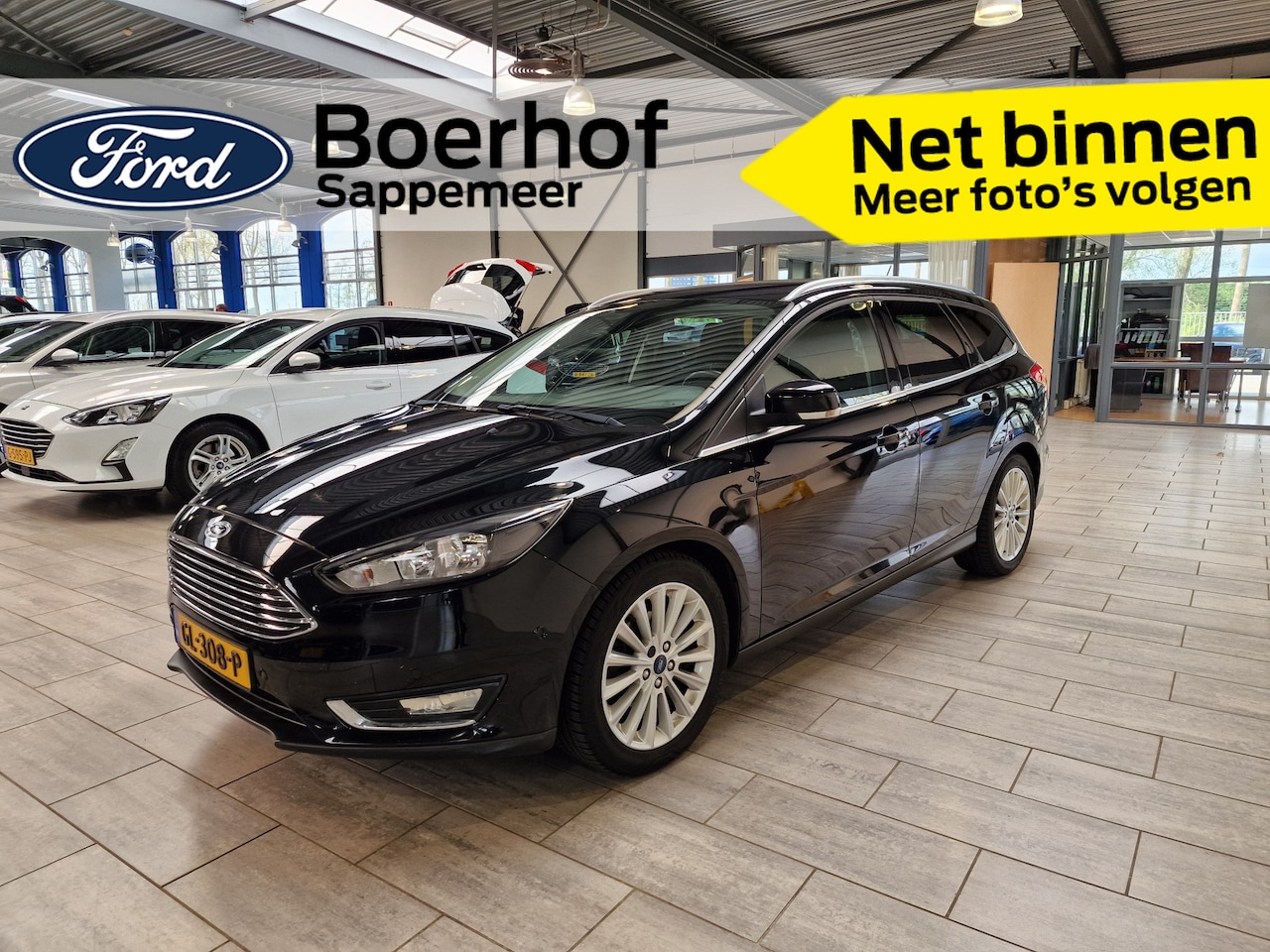 Ford Focus Wagon - EcoBoost 125pk Titanium | Trekhaak | Navi | Clima | Cruise | Voorruitverw. | 100% dealer o - AutoWereld.nl
