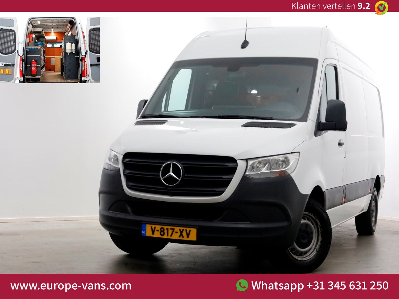 Mercedes-Benz Sprinter - 314 CDI 143pk 7G Automaat L2H2 Servicewagen/230V/Camera Trekhaak 2800kg 06-2019 - AutoWereld.nl