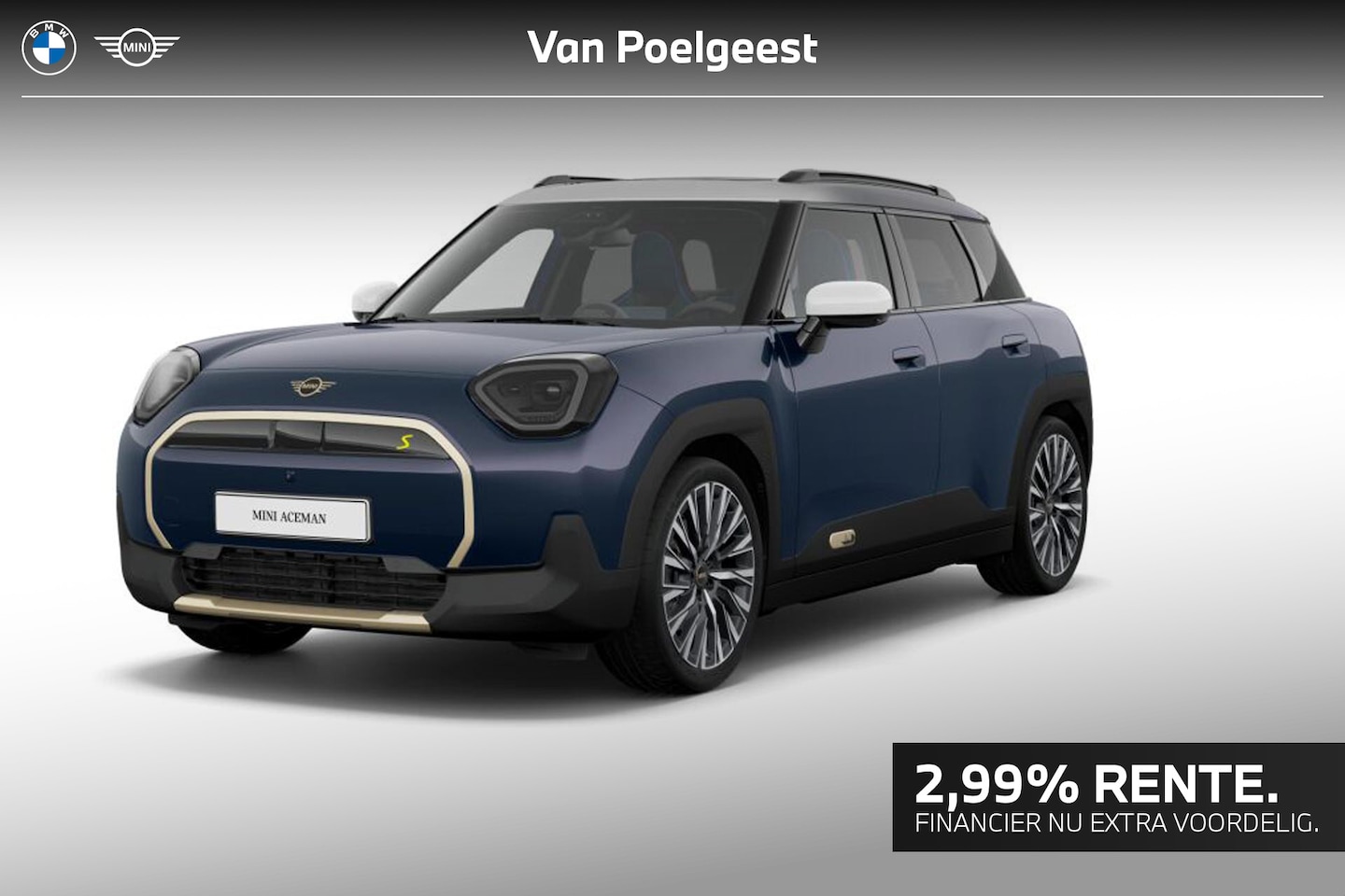 MINI Aceman - SE Favoured M 54.2 kWh MINI Aceman SE Favoured 54.2 kWh | Pakket XL | Dak in multitone kle - AutoWereld.nl