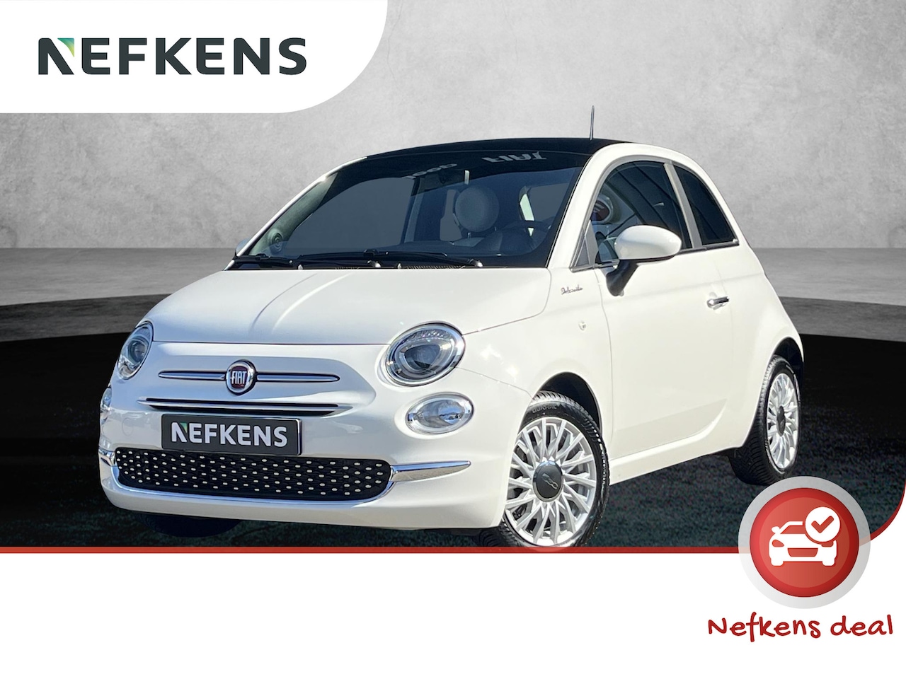 Fiat 500 - 1.0 Hybrid Dolcevita | 1ste eigenaar | Glazen dak | Apple CarPlay | Cruise Control | Airco - AutoWereld.nl