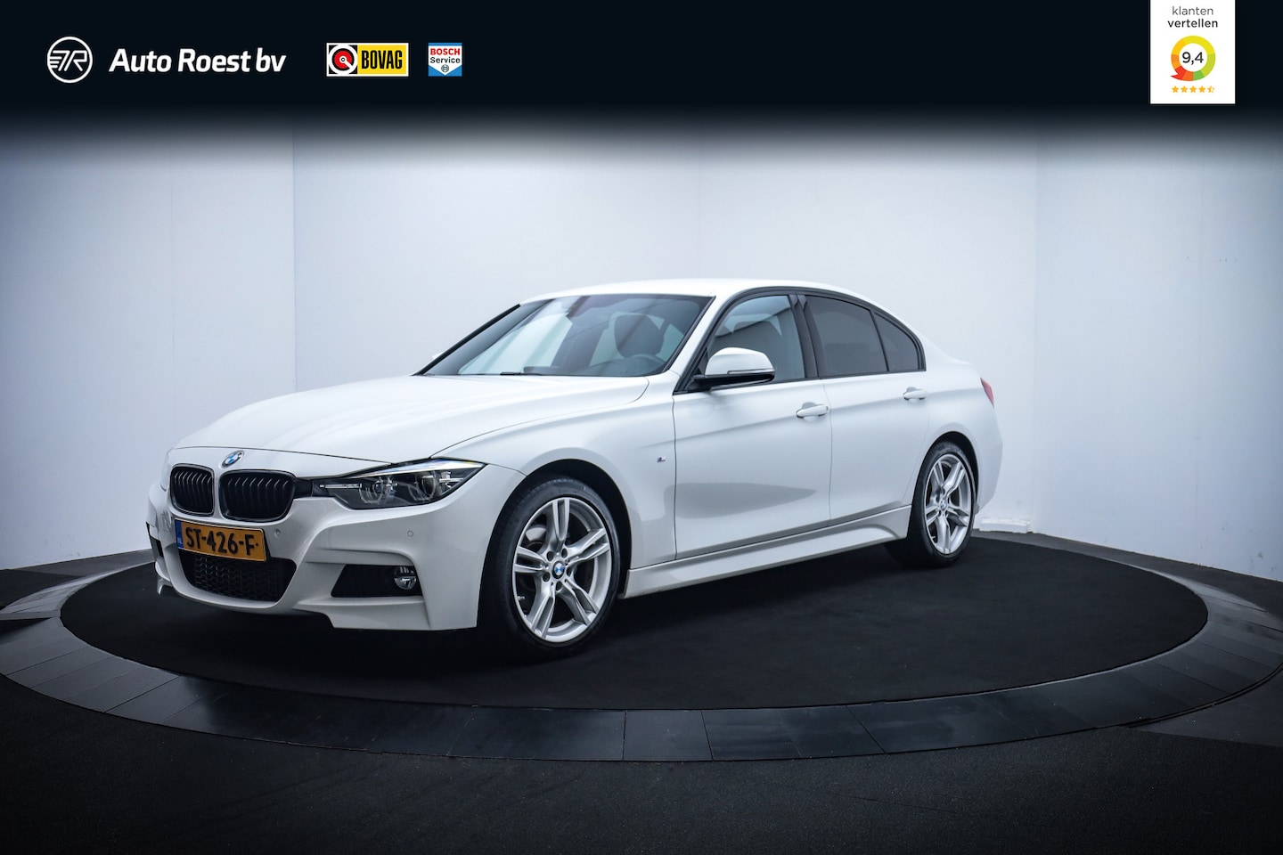 BMW 3-serie - 318iA M-SPORT Executive DAKOTALEDER/NAVI PROF./SPORTST./ELEK.TREKH./LED/STOELVERW. - AutoWereld.nl