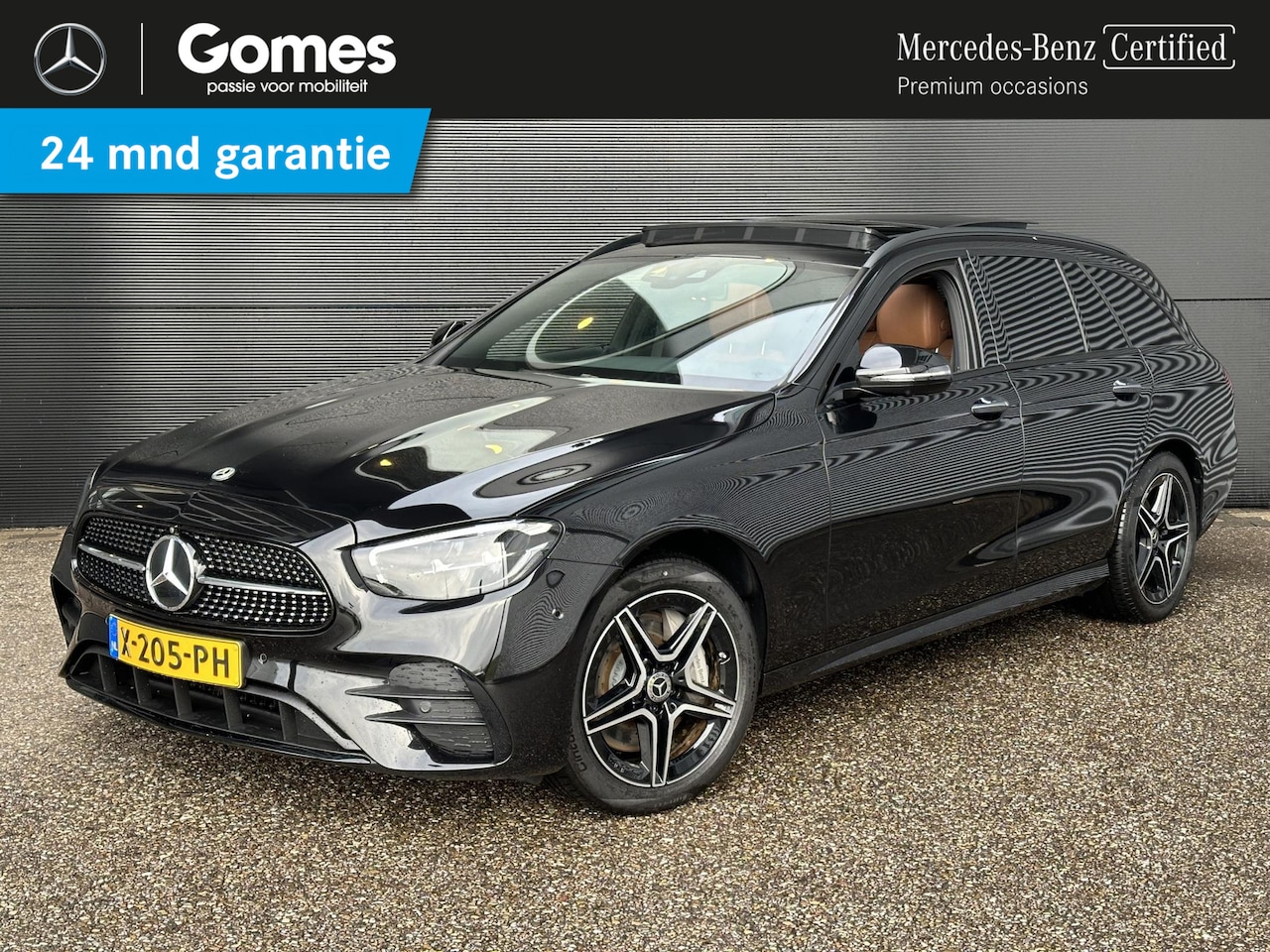 Mercedes-Benz E-klasse Estate - 300 e | Bruin leer | Panoramadak | Trekhaak | Night Pakket | Burmester Surround Sound | He - AutoWereld.nl