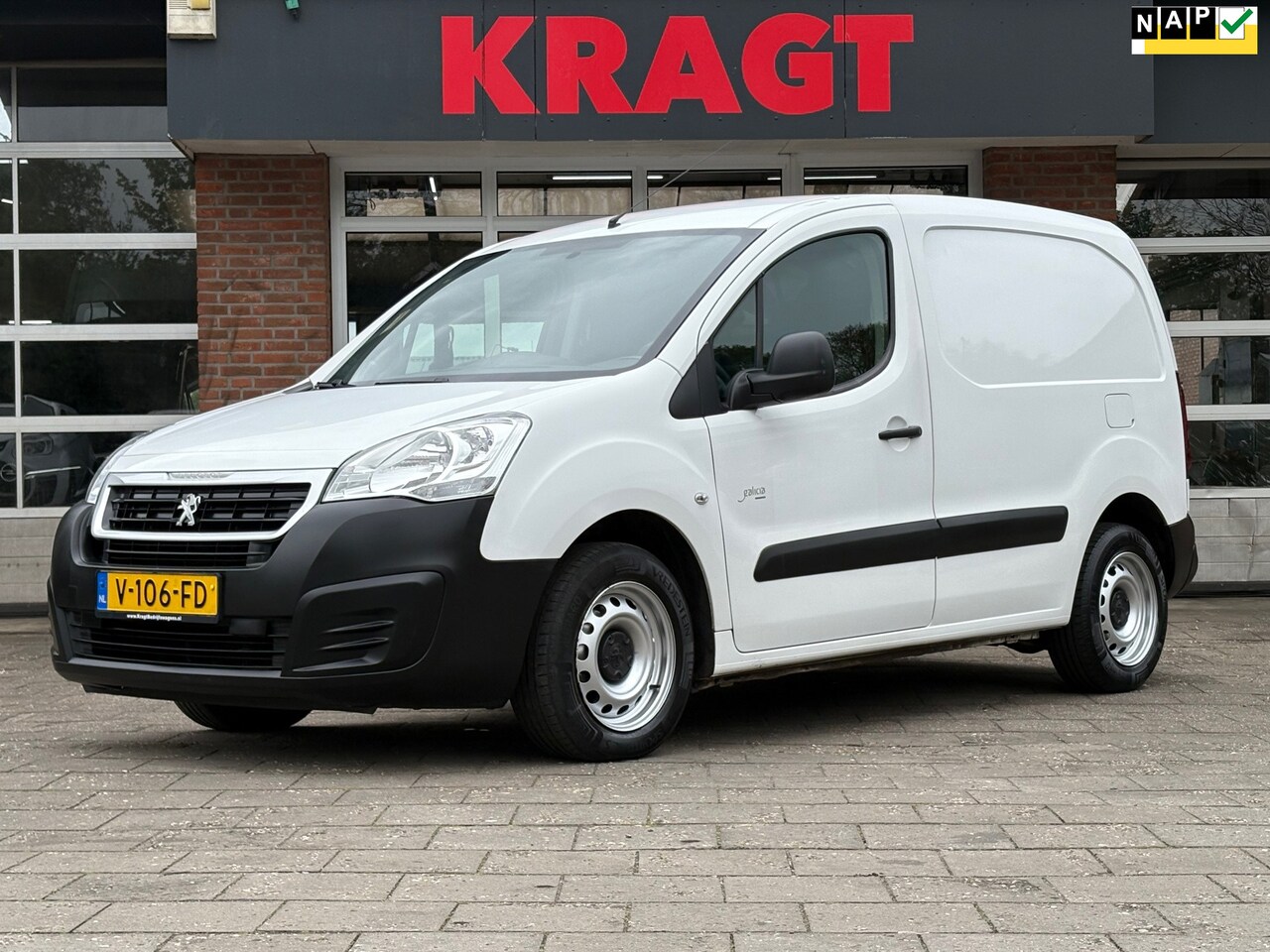 Peugeot Partner - 1.6 BlueHDi 75 L1, NAP, airconditioning, bluetooth, elektrisch pakket, radio, EURO 6 - AutoWereld.nl