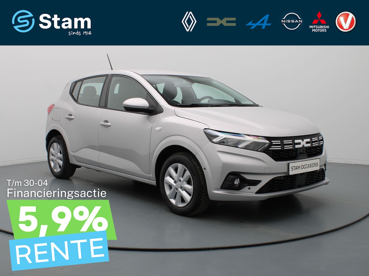 Dacia Sandero - 1.0 TCe 100 ECO-G Expression Airco | Camera | Carplay | Navi | Parksens. v+a - AutoWereld.nl