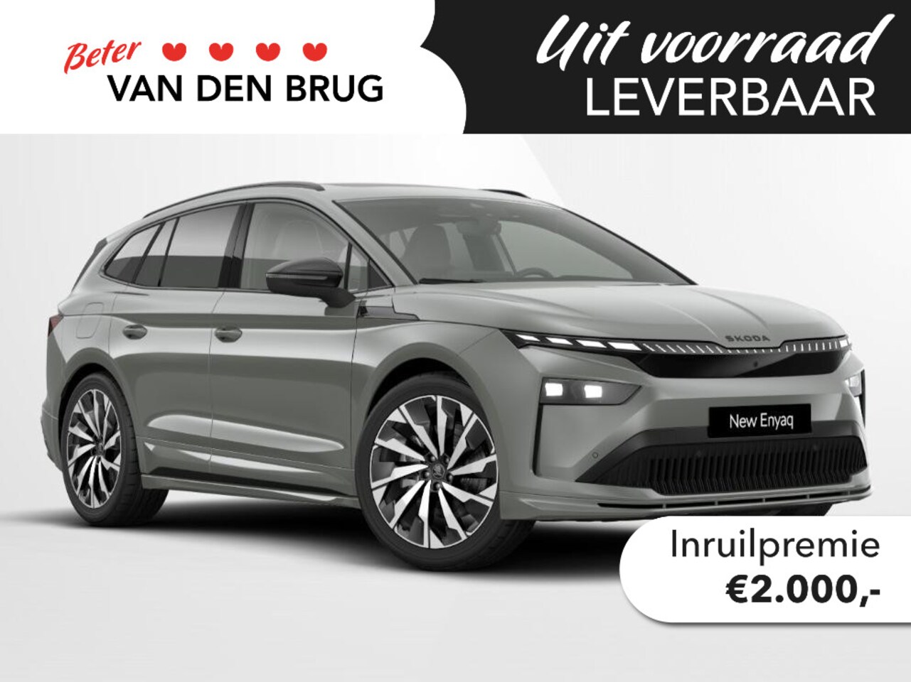 Skoda Enyaq iV - Sportline Elektromotor 210 kW / 286 PK SUV Elektri | Trekhaak | Panoramadak | Head up disp - AutoWereld.nl