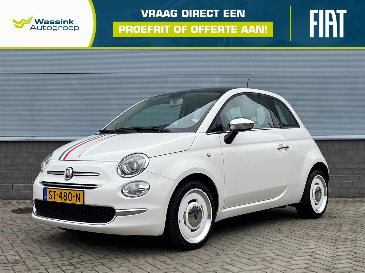 Fiat 500 - TwinAir 80pk Anniversario | Paronamadak | Cruise Control | DAB+ Radio | Retro Uitstraling - AutoWereld.nl